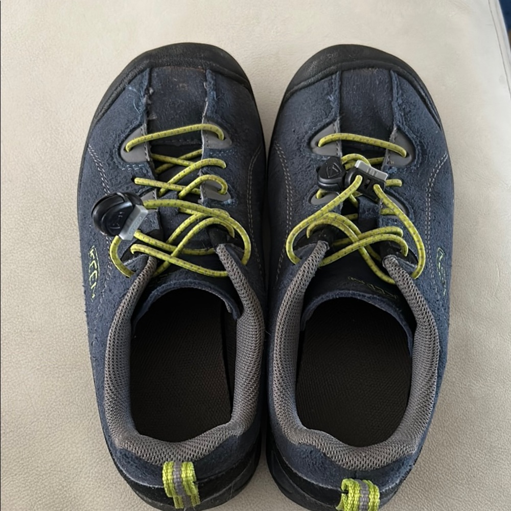 KEEN Kids Blue and Green suede Shoes
